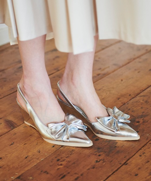 31 Sons de mode（トランテアン　ソン　ドゥ　モード）の「リボンパンプス（パンプス・レディース・ブラック/ピンク/シルバー・S/M/L）」の11枚目の写真