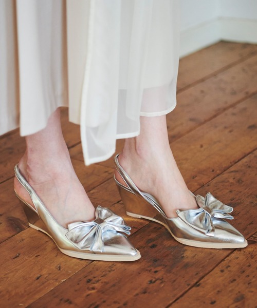 31 Sons de mode（トランテアン　ソン　ドゥ　モード）の「リボンパンプス（パンプス・レディース・ブラック/ピンク/シルバー・S/M/L）」の12枚目の写真