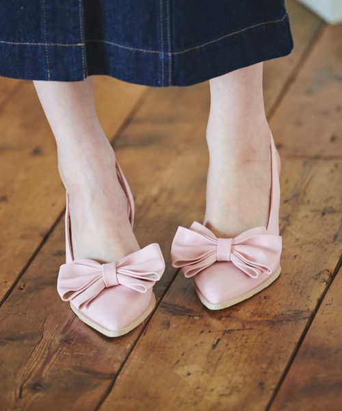 31 Sons de mode（トランテアン　ソン　ドゥ　モード）の「リボンパンプス（パンプス・レディース・ブラック/ピンク/シルバー・S/M/L）」の21枚目の写真