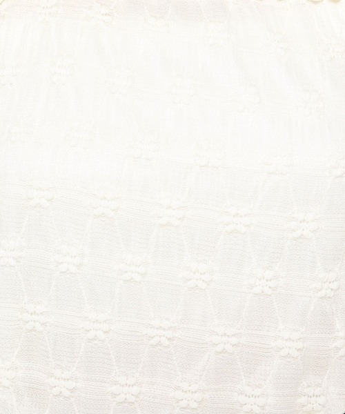 3.3 Field Trip （3.3フィールドトリップ）の「3.3 Field Trip／エンボスカーデセット（カーディガン/ボレロ・レディース・ブルー/アイボリー・FREE）」の5枚目の写真