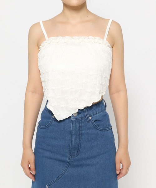 3.3 Field Trip （3.3フィールドトリップ）の「3.3 Field Trip／エンボスカーデセット（カーディガン/ボレロ・レディース・ブルー/アイボリー・FREE）」の12枚目の写真