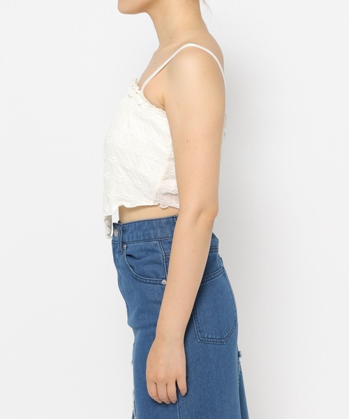 3.3 Field Trip （3.3フィールドトリップ）の「3.3 Field Trip／エンボスカーデセット（カーディガン/ボレロ・レディース・ブルー/アイボリー・FREE）」の11枚目の写真