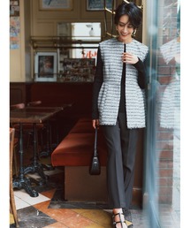 ツイードベストニットプルオーバーパンツ3点SET