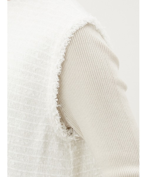 Mila Owen(ミラオーウェン)の「ツイードベストニットプルオーバーパンツ3点SET(ワンピース・レディース・アイボリー/ブラック/その他・0/1/00)」の10枚目の写真