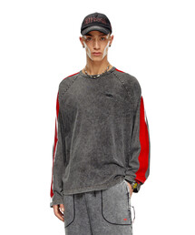 DIESEL（ディーゼル）の「メンズ Tシャツ 長袖 ラグランスリーブ