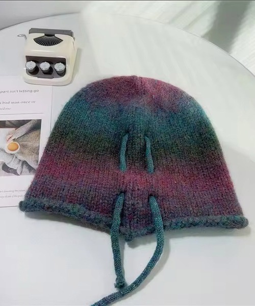 Port(ポート)の「【 Port / ポート 】 マルチカラー リボン ニット キャップ #(ニットキャップ/ビーニー・レディース・イエロー系その他/グレー/パープル系その他/ピンク系その他・FREE)」の5枚目の写真