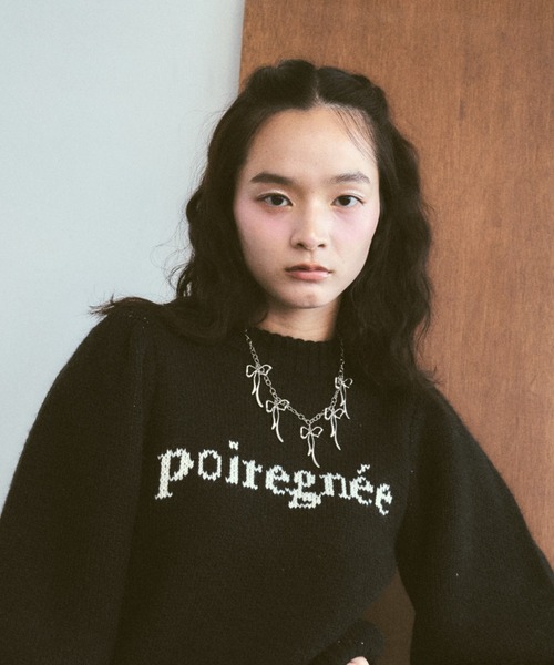 poiregnee（ポワニェ）の「［select］リボンチョーカー（ネックレス・レディース・シルバー・FREE）」の3枚目の写真