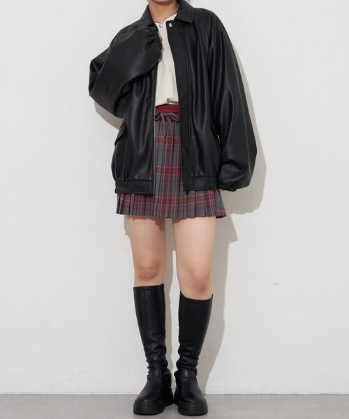 【CIAOPANIC】ヴィンテージオーバーサイズフェイクレザージャケット セール】【ユニセックス】ヴィンテージオーバーサイズフェイク