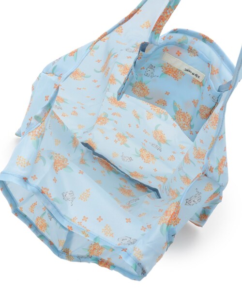 SHOO・LA・RUE（シューラルー）の「◆【金木犀】エコバッグ（エコバッグ/サブバッグ・レディース・サックスブルー/アイボリー・00）」の9枚目の写真