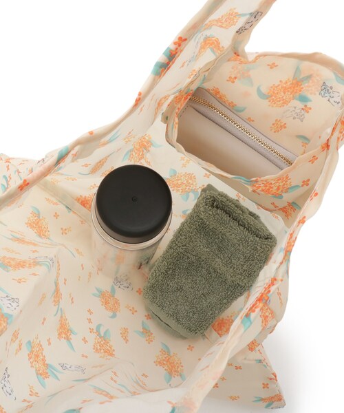 SHOO・LA・RUE（シューラルー）の「◆【金木犀】エコバッグ（エコバッグ/サブバッグ・レディース・サックスブルー/アイボリー・00）」の10枚目の写真