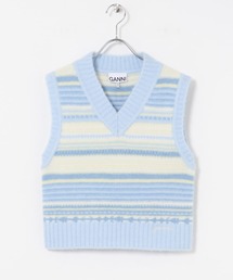 GANNI | GANNI　Soft Wool Stripe Vest(ベスト)