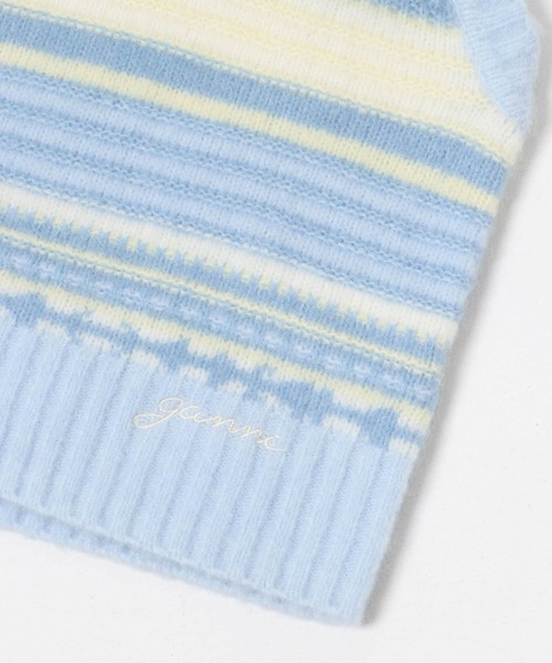 GANNI（ガニー）の「GANNI　Soft Wool Stripe Vest（ベスト・レディース・ライトブルー・SMALL）」の5枚目の写真