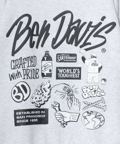 BEN DAVIS（ベンデイビス）の「BEN DAVIS/ベンデイビス SELECTION ZIP HOODIE/オーバーサイズ 裏起毛 ストリート バックプリント ロゴ ワンポイント刺繍 スウェット ジップアップパーカー フーディー/レディース メンズ（パーカー・メンズ・ネイビー/ブラック/アッシュグレー・XL/L/M）」の15枚目の写真
