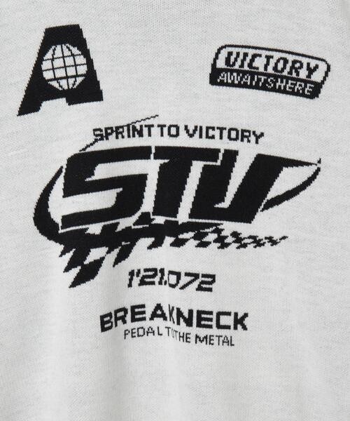 WEGO（ウィゴー）の「WEGO/スポーツグラフィックジャガードニット（ニット/セーター・レディース・ブラック/ホワイト/レッド・FREE）」の19枚目の写真