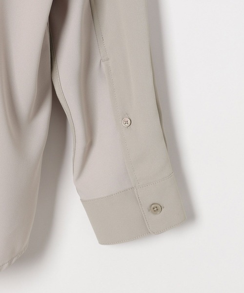 GLOBAL WORK（グローバルワーク）の「ジョーゼット切り替えシャツ/142590（シャツ/ブラウス・メンズ・ライトベージュ/ブラック・X-LARGE/LARGE/MEDIUM/SMALL）」の11枚目の写真