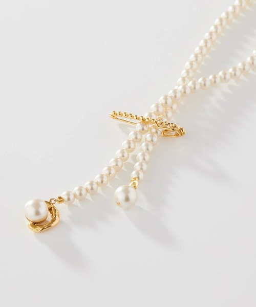 ADER(アデル)の「VAGUE pearl multi-usage necklace(ネックレス・レディース・ゴールド・フリー)」の2枚目の写真