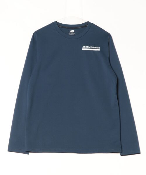 NEW BALANCE(ニューバランス)の「ニューバランス New Balance ロングスリーブポリTシャツ_Tenacity(Tシャツ/カットソー・メンズ・ホワイト/ブラック/ネイビー・S/L/M/LL/3L)」の1枚目の写真