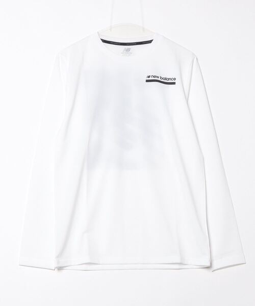 NEW BALANCE(ニューバランス)の「ニューバランス New Balance ロングスリーブポリTシャツ_Tenacity(Tシャツ/カットソー・メンズ・ホワイト/ブラック/ネイビー・S/L/M/LL/3L)」の2枚目の写真