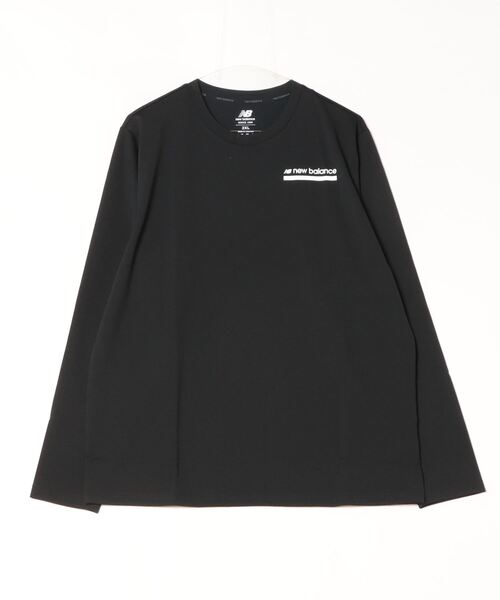 NEW BALANCE(ニューバランス)の「ニューバランス New Balance ロングスリーブポリTシャツ_Tenacity(Tシャツ/カットソー・メンズ・ホワイト/ブラック/ネイビー・S/L/M/LL/3L)」の3枚目の写真