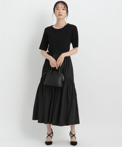 セール】ニットドッキングワンピース149946（ワンピース