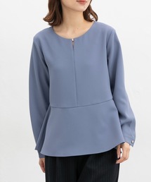 ペプラムブラウス