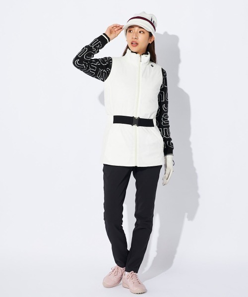 marie claire（マリ・クレール）の「【marie claire/マリ.クレール】レディース薄中綿チュニック丈ベスト　ゴルフ（ベスト・レディース・ライトベージュ/オフホワイト・MEDIUM/LARGE/X-LARGE/SMALL）」の8枚目の写真