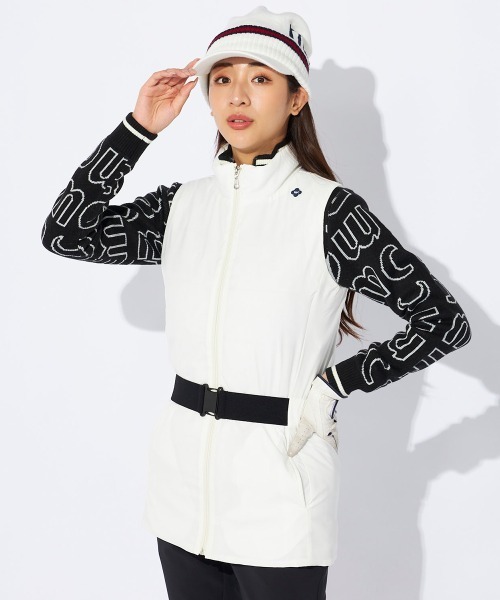 marie claire（マリ・クレール）の「【marie claire/マリ.クレール】レディース薄中綿チュニック丈ベスト　ゴルフ（ベスト・レディース・ライトベージュ/オフホワイト・MEDIUM/LARGE/X-LARGE/SMALL）」の10枚目の写真