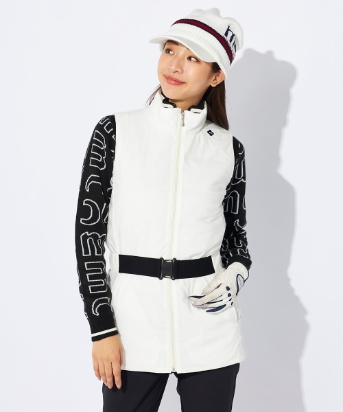 marie claire（マリ・クレール）の「【marie claire/マリ.クレール】レディース薄中綿チュニック丈ベスト　ゴルフ（ベスト・レディース・ライトベージュ/オフホワイト・MEDIUM/LARGE/X-LARGE/SMALL）」の11枚目の写真