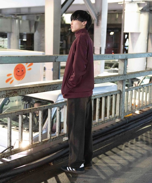 ALAND（エーランド）の「【UNISEX】ALAND／Aロゴジャージブルゾン（ジャージ・レディース・ブラック/ボルドー・SMALL/LARGE）」の9枚目の写真