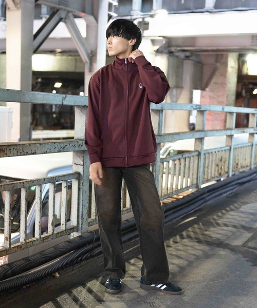 ALAND（エーランド）の「【UNISEX】ALAND／Aロゴジャージブルゾン（ジャージ・レディース・ブラック/ボルドー・SMALL/LARGE）」の10枚目の写真