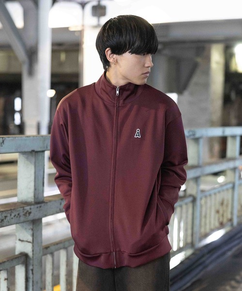 ALAND（エーランド）の「【UNISEX】ALAND／Aロゴジャージブルゾン（ジャージ・レディース・ブラック/ボルドー・SMALL/LARGE）」の11枚目の写真