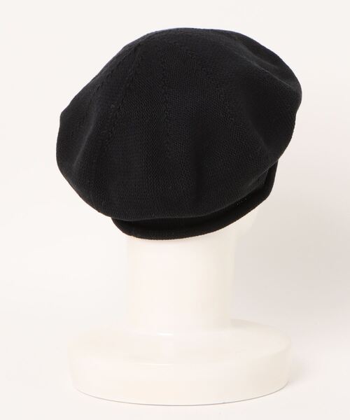 polcadot(ポルカドット)の「コットンニットベレー(ハンチング/ベレー帽・レディース・ブラック/マスタード/ダークグレー/ベージュ・FREE)」の5枚目の写真