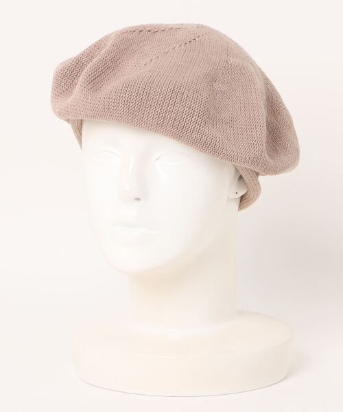 polcadot(ポルカドット)の「コットンニットベレー(ハンチング/ベレー帽・レディース・ブラック/マスタード/ダークグレー/ベージュ・FREE)」の6枚目の写真