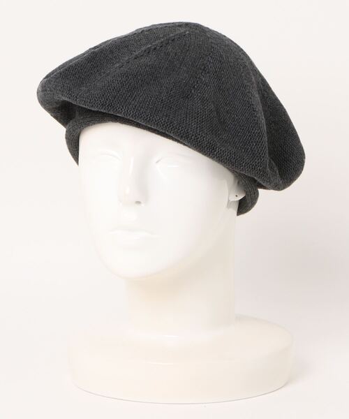 polcadot(ポルカドット)の「コットンニットベレー(ハンチング/ベレー帽・レディース・ブラック/マスタード/ダークグレー/ベージュ・FREE)」の9枚目の写真