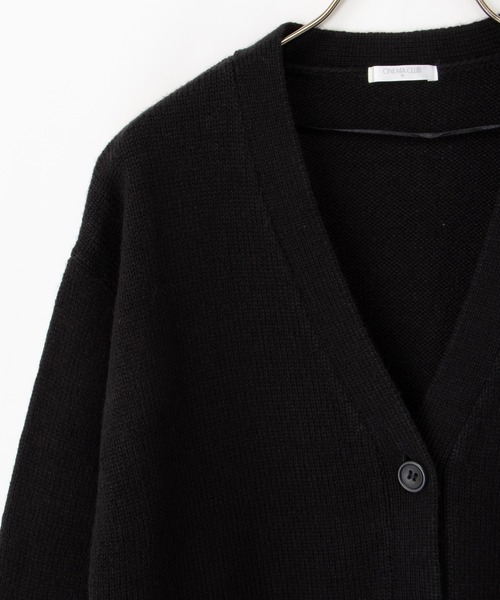 Honeys（ハニーズ）の「【ウォッシャブル】Ｖネックカーデ（カーディガン/ボレロ・レディース・杢グレー/ブラック/グリーン/ベージュ・S/M/L/LL/3L）」の17枚目の写真