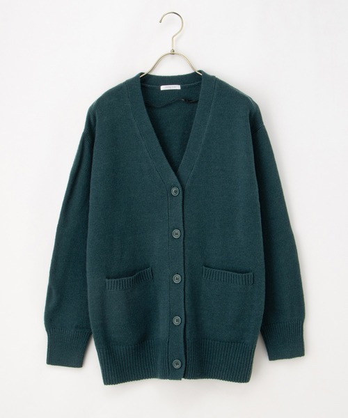 Honeys（ハニーズ）の「【ウォッシャブル】Ｖネックカーデ（カーディガン/ボレロ・レディース・杢グレー/ブラック/グリーン/ベージュ・S/M/L/LL/3L）」の18枚目の写真