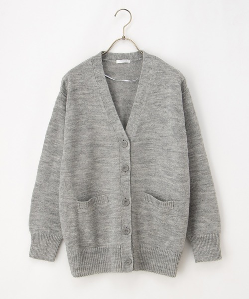 Honeys（ハニーズ）の「【ウォッシャブル】Ｖネックカーデ（カーディガン/ボレロ・レディース・杢グレー/ブラック/グリーン/ベージュ・S/M/L/LL/3L）」の20枚目の写真