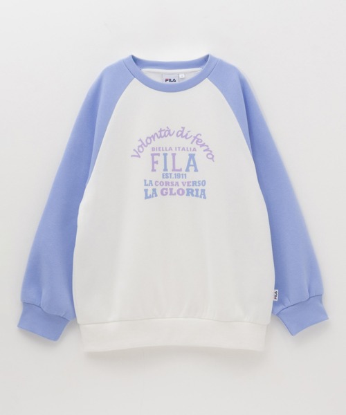 FILA(フィラ)の「【 ガールズ 】FILA ラグラン配色チュニック トレーナー(スウェット・キッズ・ブラック/サックスブルー・120/130/140/150/160)」の14枚目の写真