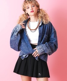 a.p.o.v. スノーウォッシュデニムシャツ