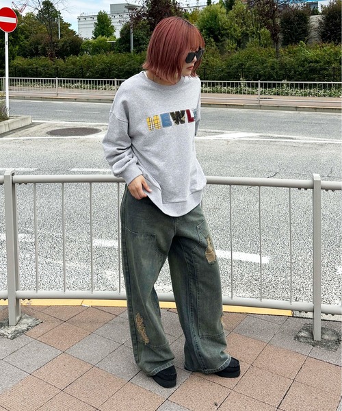 ダメージダブルニーデニム（デニムパンツ）｜sedacle（セダクル）の