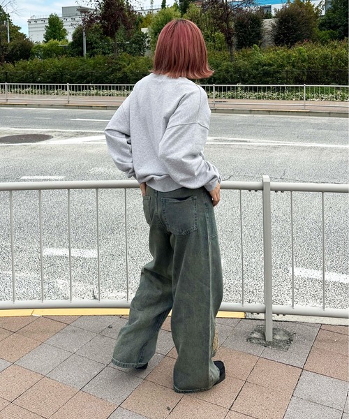 sedacle(セダクル)の「ダメージダブルニーデニム(デニムパンツ・メンズ・インディゴブルー/グレー/ブラック・LARGE/MEDIUM/SMALL)」の5枚目の写真
