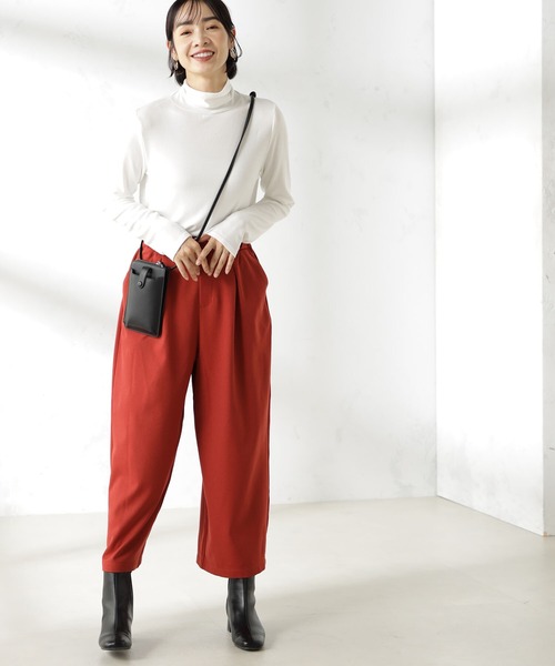 FOUND GOOD（ファウンドグッド）の「ソフトタッチフライスハイネック（Tシャツ/カットソー・レディース・ホワイト系5/ブラウン系/ブラック/グレー系/グレー系1・M/S/L）」の6枚目の写真