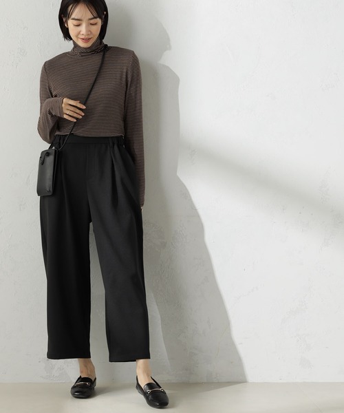 FOUND GOOD（ファウンドグッド）の「ソフトタッチフライスハイネック（Tシャツ/カットソー・レディース・ホワイト系5/ブラウン系/ブラック/グレー系/グレー系1・M/S/L）」の21枚目の写真