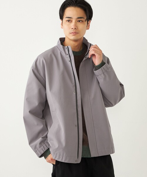 セール】SHIPS Colors:〈洗濯機可能〉スタンドカラー ブルゾン