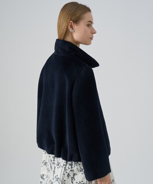 セール】アルパカシャギースタンドコート（その他アウター）｜ANAYI