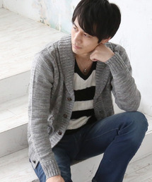 ARCADE（アーケード）の「ショールカラー ケーブル編みニット カーディガン（カーディガン/ボレロ）」