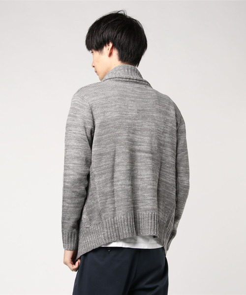 ARCADE(アーケード)の「ショールカラー ケーブル編みニット カーディガン(カーディガン/ボレロ・メンズ・ブラックミックス/ベージュ/ミックスグレー/ワイン/ブラック・L/LL/M)」の7枚目の写真