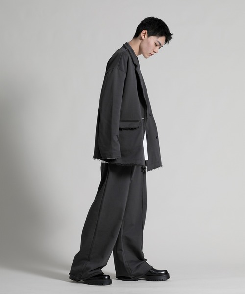 aimoha（アイモハ）の「【aimoha neo】Oversized Double-breasted Blazer（テーラードジャケット・メンズ・ブラウン/ダークグレー・MEDIUM/LARGE/X-LARGE）」の17枚目の写真