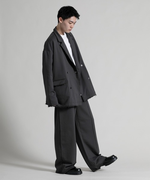aimoha（アイモハ）の「【aimoha neo】Oversized Double-breasted Blazer（テーラードジャケット・メンズ・ブラウン/ダークグレー・MEDIUM/LARGE/X-LARGE）」の18枚目の写真