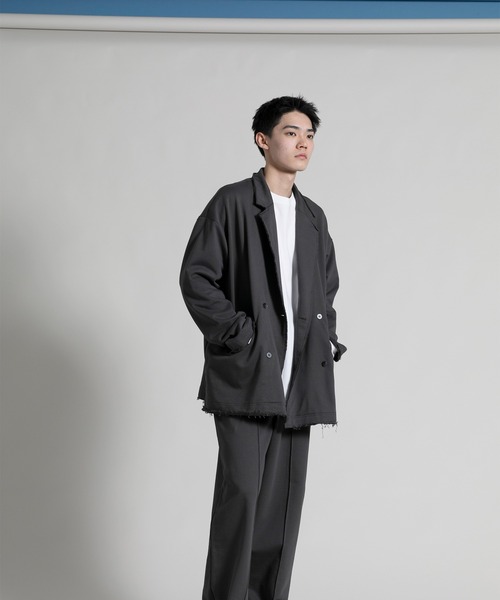 aimoha（アイモハ）の「【aimoha neo】Oversized Double-breasted Blazer（テーラードジャケット・メンズ・ブラウン/ダークグレー・MEDIUM/LARGE/X-LARGE）」の21枚目の写真